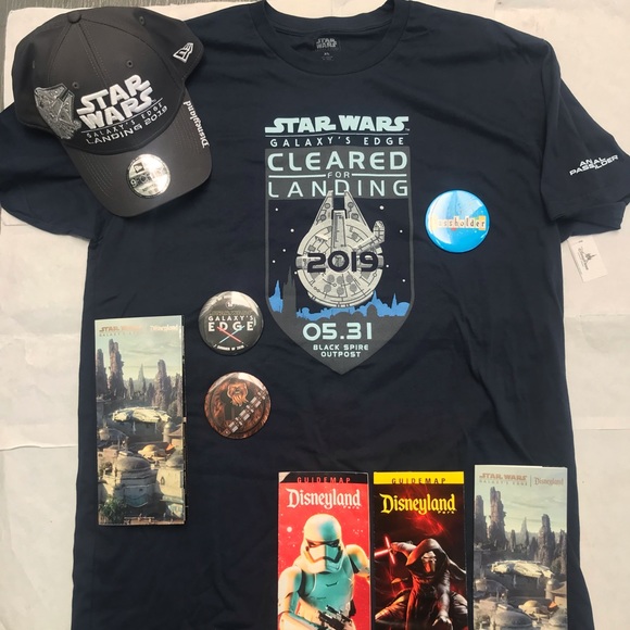 Disney AP TShirt Star Wars Galaxys Edge Opening Day Disneyland Sizes L XL XXL